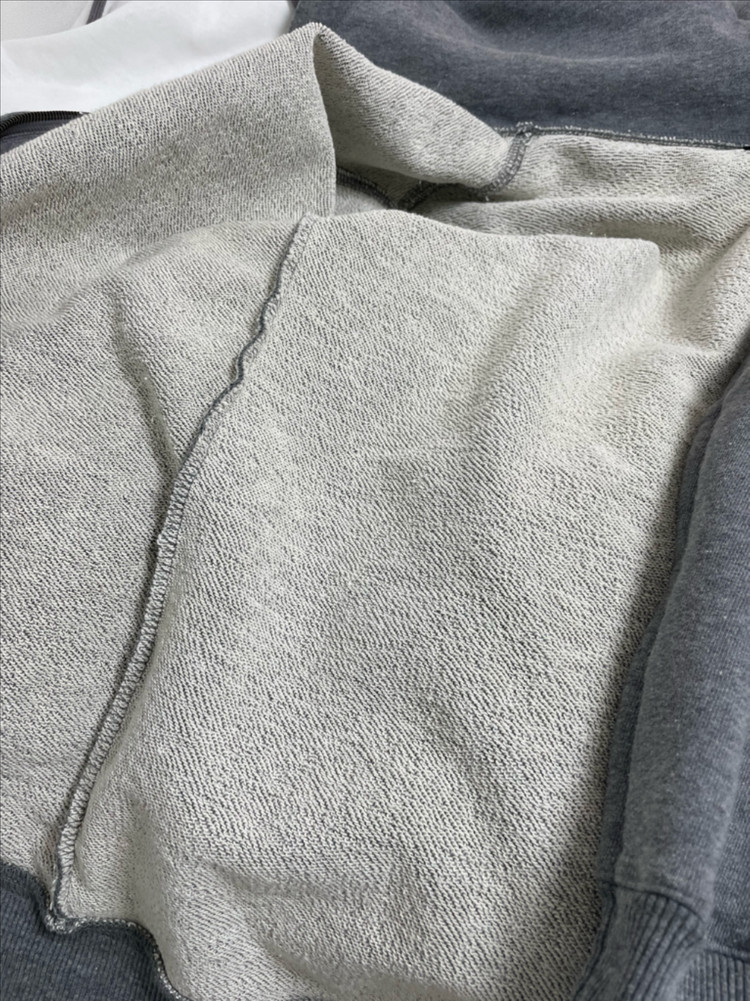 메르세데스-벤츠 회색 후드집업 S 사이즈 이미지