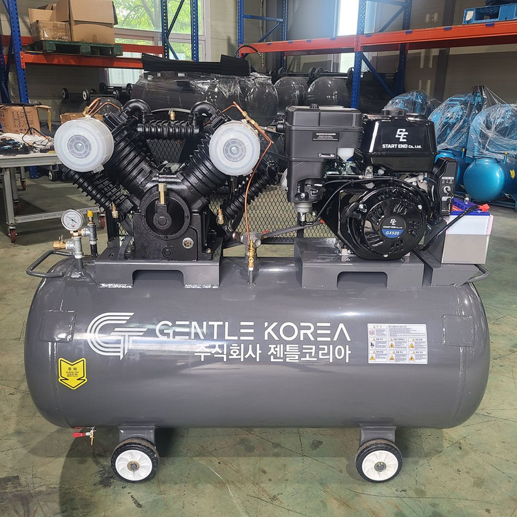 엔진콤프레샤 10마력 400리터 - 1톤적재 중고압 중고 콤프레셔 이미지