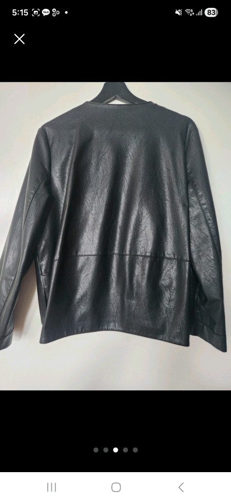 maxza 페이크레더 자켓 66 프리사이즈 이미지