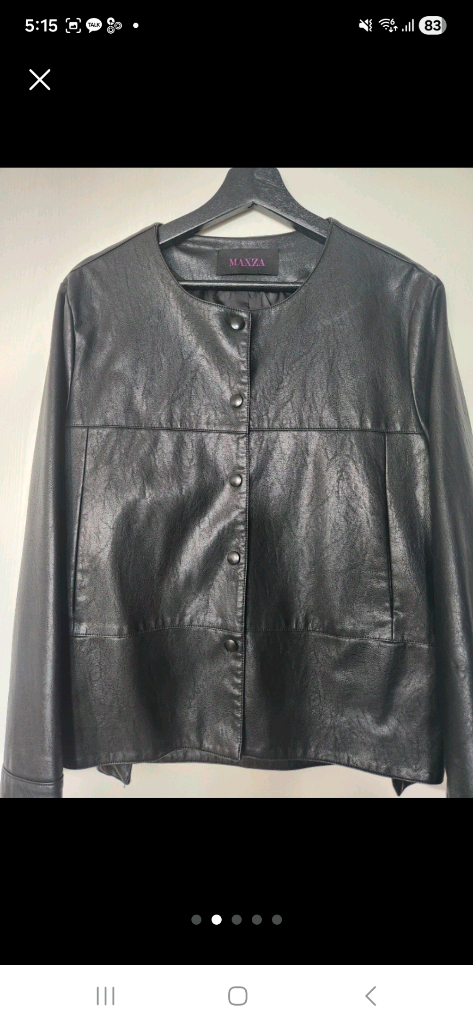 maxza 페이크레더 자켓 66 프리사이즈 이미지