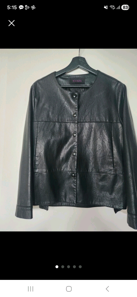 maxza 페이크레더 자켓 66 프리사이즈 이미지