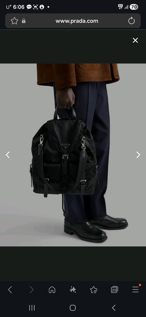 프라다 리나일론 백팩 라지 이미지