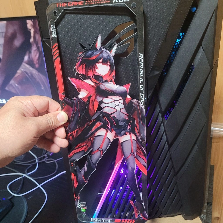 컴퓨터 rog 케이스 커스텀용 이미지