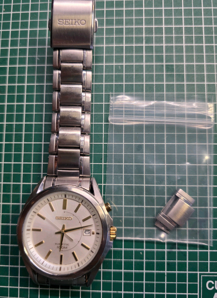 세이코 키네틱오토 (SKA525P1) 화이트 스틸시계 이미지