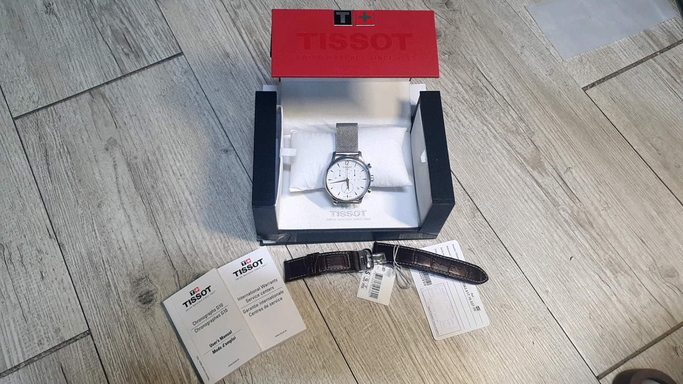 [정품/풀박스] 티쏘 트래디션 크로노그래프 화이트 이미지