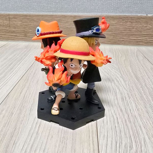 원피스 제일복권 뜨거운인연 루피 에이스 사보 피규어 세트. 서비스 있음 이미지