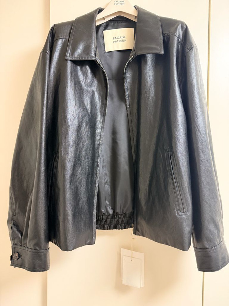 파사드패턴 미니멀 레더 블루종 (택포) 이미지