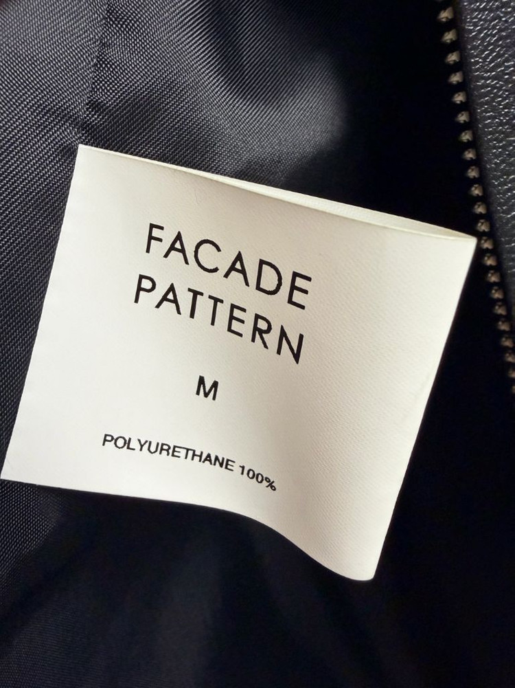 파사드패턴 미니멀 레더 블루종 (택포) 이미지