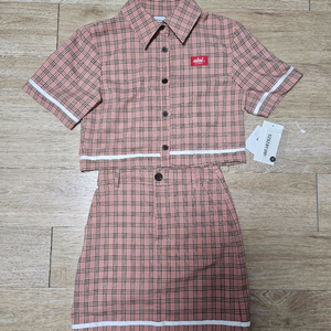 바이오아이오아이 클래식 체크 블라우스,치마 셋트 초등여아치마셋트 이미지