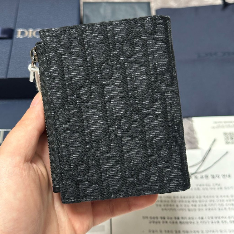 [미사용/새상품] 디올 오블리크 버티컬 컴팩트 반지갑 신형 이미지