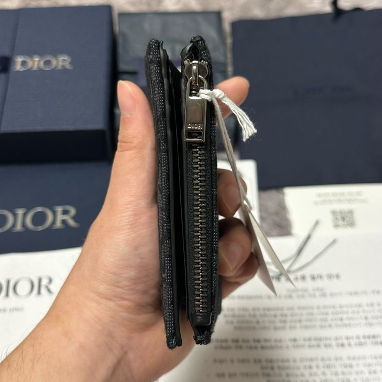 [미사용/새상품] 디올 오블리크 버티컬 컴팩트 반지갑 신형 이미지