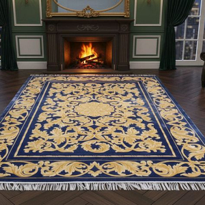 티베트 핸드메이드 실크 카페트 - TI167 - 이미지