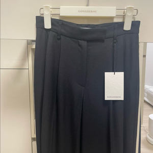 공드린 토브 와이드 슬랙스 블랙 S 새상품 이미지