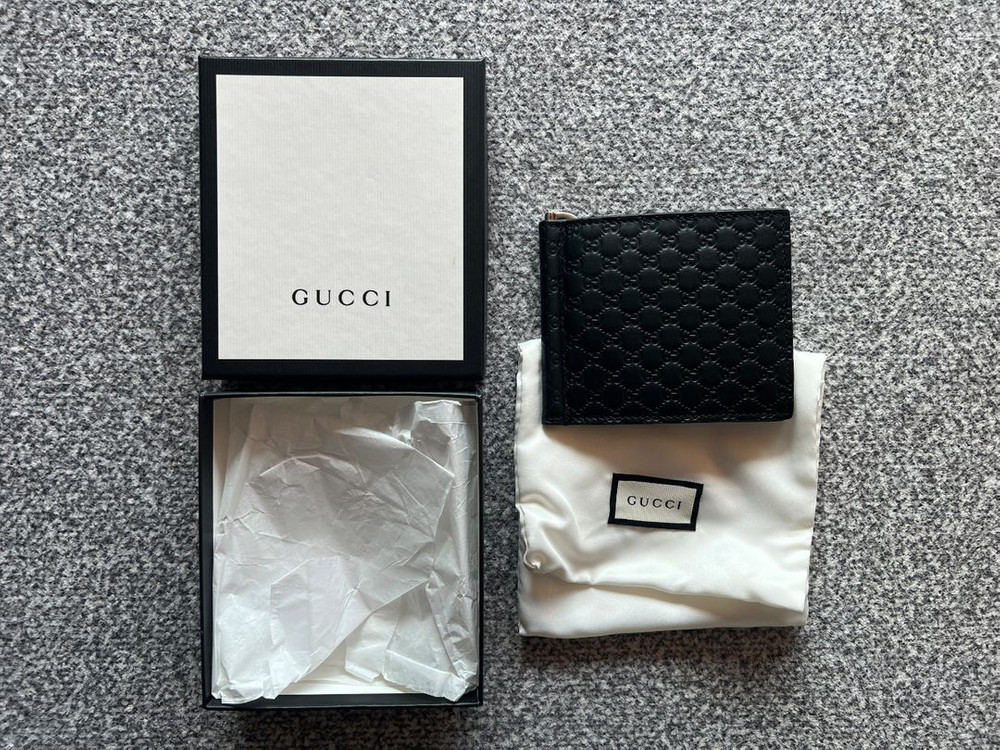 미사용 새제품 구찌 남성 반지갑형 머니클립 판매합니다 이미지