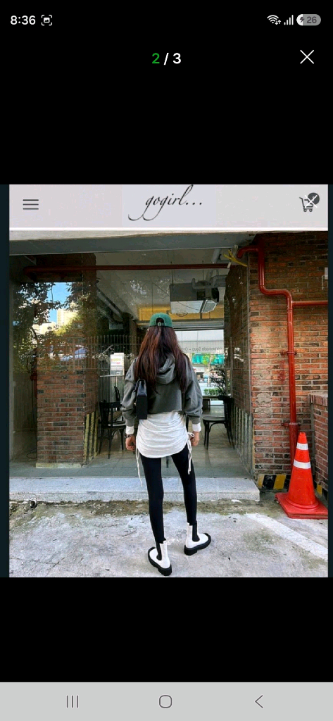 고걸 피그먼트 맨투맨 카키 이미지