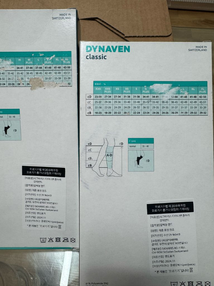 [새상품] 임산부&종아리부종관리 L사이즈, Xs사이즈 총2개 이미지