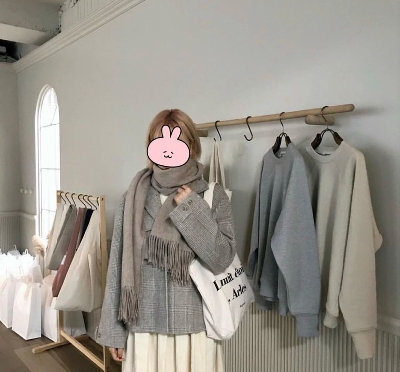핸드메이드 연그레이지 숏 코트 이미지