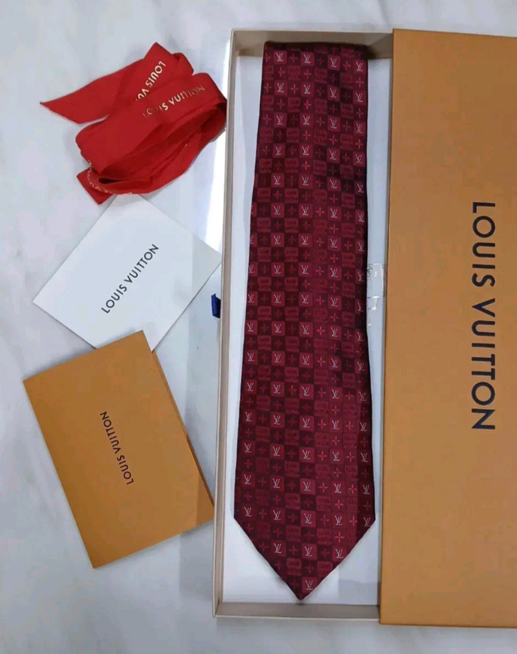 [핸드메이드] 루이비통 모노그램 넥타이 (샤넬 프라다 펜디 구찌 디올 에르메스) 이미지