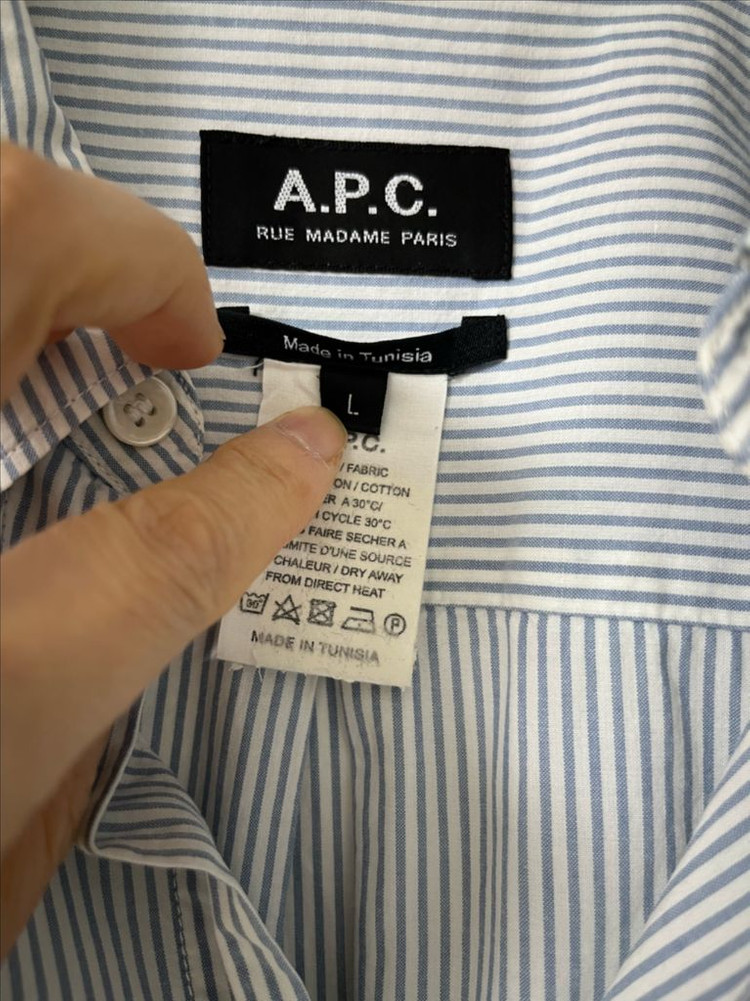 아페쎄 셔츠 APC 셔츠 이미지