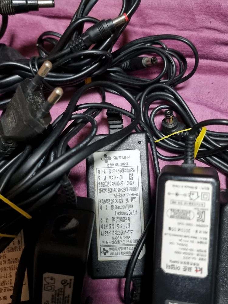12v 어댑터 16개 판매합니다 이미지