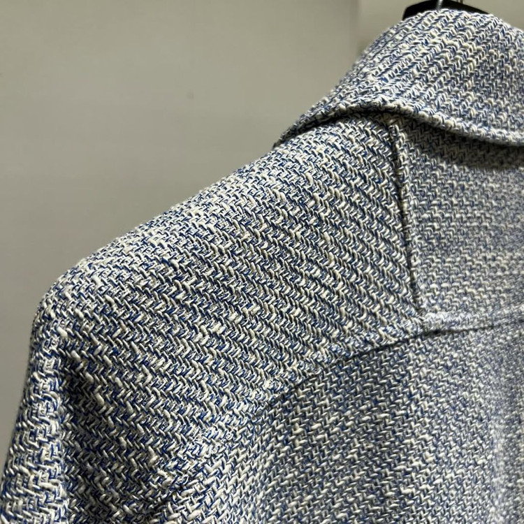 솔리드옴므 24ss 블루 트위드 자켓 48사이즈 이미지