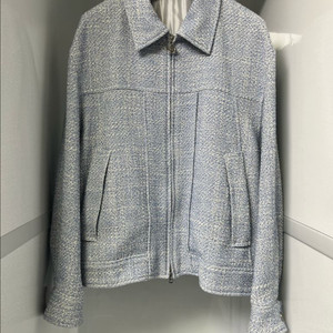 솔리드옴므 24ss 블루 트위드 자켓 48사이즈 이미지