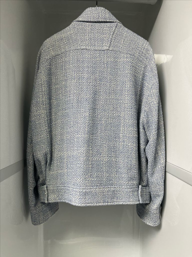 솔리드옴므 24ss 블루 트위드 자켓 48사이즈 이미지