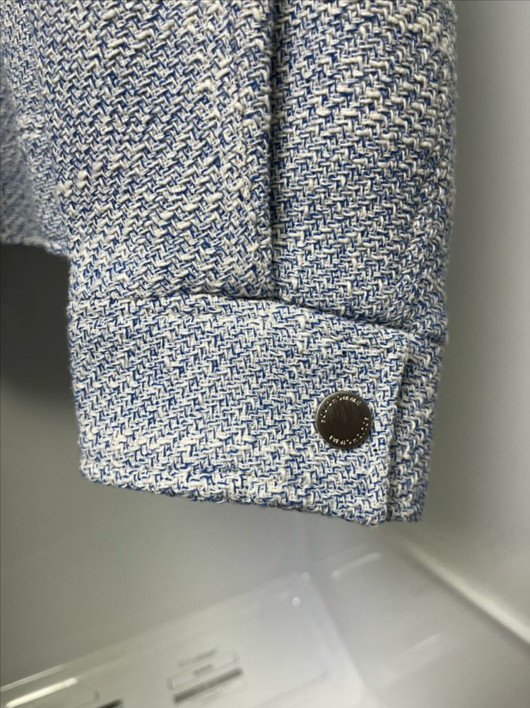 솔리드옴므 24ss 블루 트위드 자켓 48사이즈 이미지