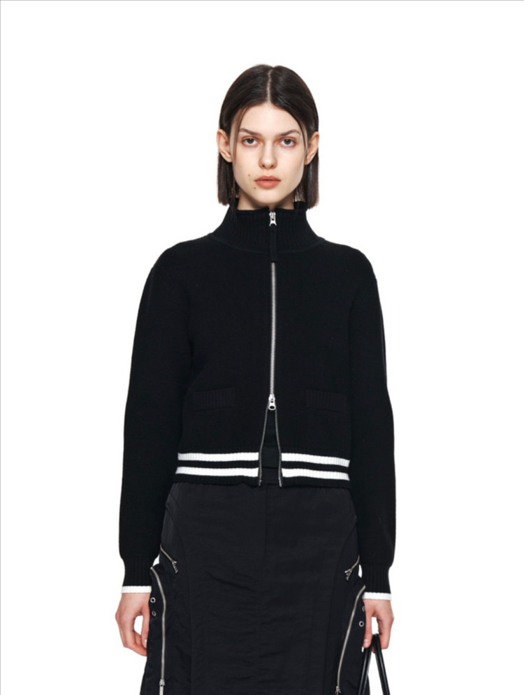 [마뗑킴] 니트 가디건 블랙 S 이미지