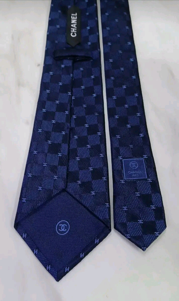 [신형 미사용 새상품] 샤넬 CC 로고 모노그램 넥타이 (루이비통 프라다 구찌 디올 펜디 에르메스) 이미지