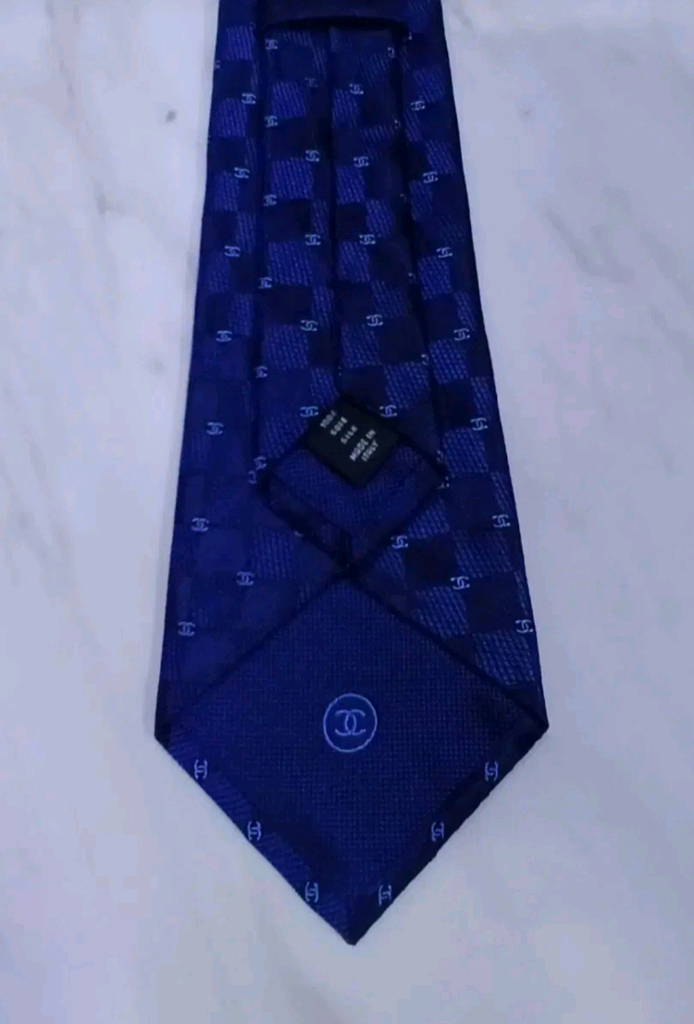 [신형 미사용 새상품] 샤넬 CC 로고 모노그램 넥타이 (루이비통 프라다 구찌 디올 펜디 에르메스) 이미지