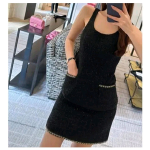 더로랑 메종설레 체인 트위드 자켓 스커트 m 이미지