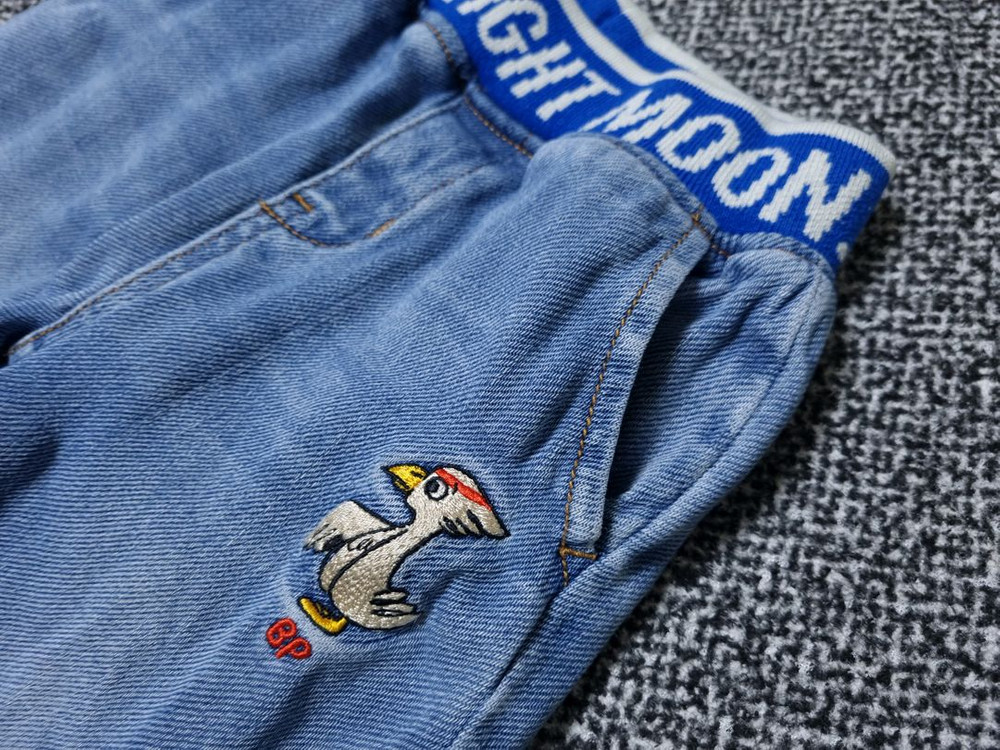 [무료배송][100]베베드피노 굿나잇 문 데님 조거팬츠 이미지