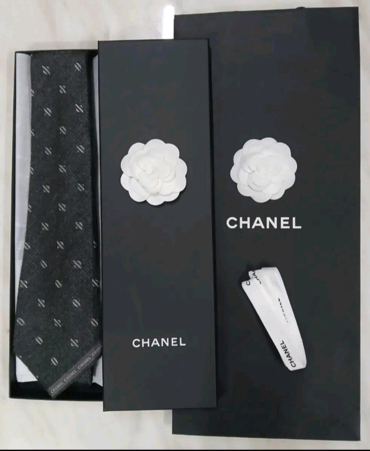 [최고급 중년 넥타이] 샤넬 케시미어 실크 넥타이 (루이비통 프라다 구찌 디올 펜디 에르메스) 이미지