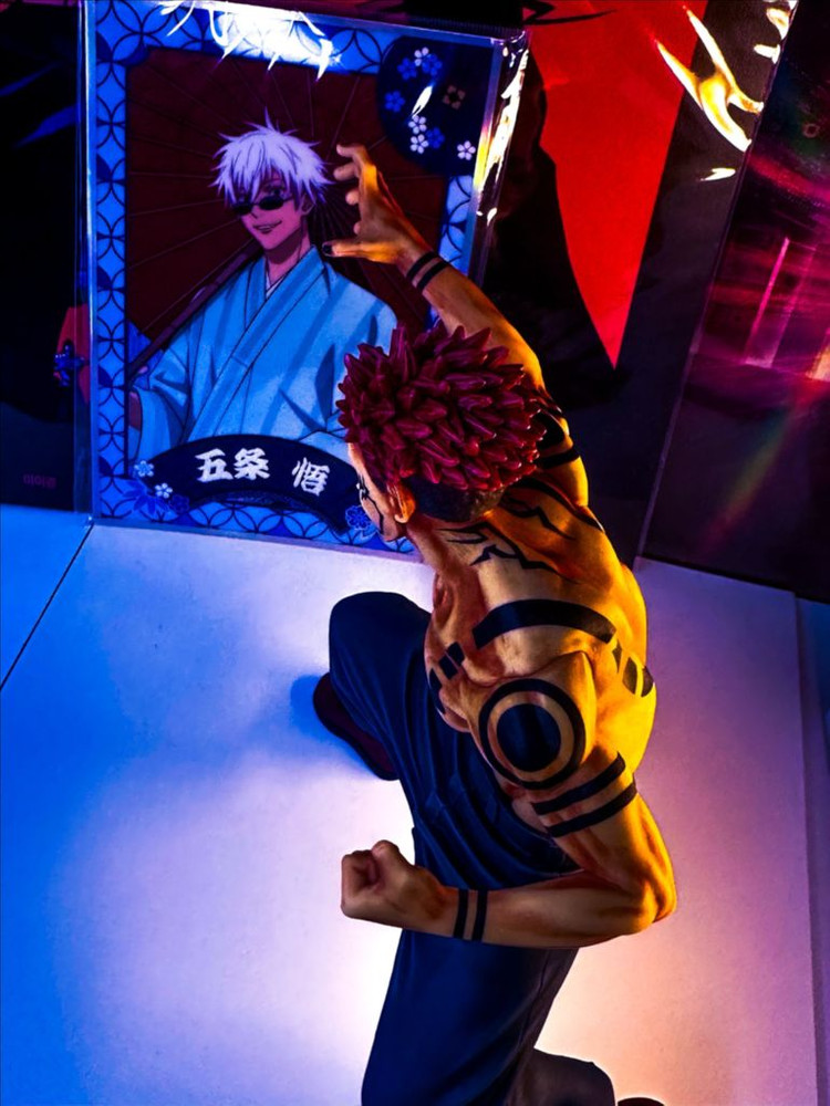 주술회전 료멘 스쿠나 리페인트 고죠 애니 도색 2D 이타도리 후시구로 리페인팅 레진 도색 영역전개 라스트원 피규어 이미지