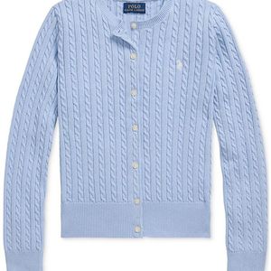 폴로 걸즈 코튼 케이블 가디건 L사이즈 새상품 이미지