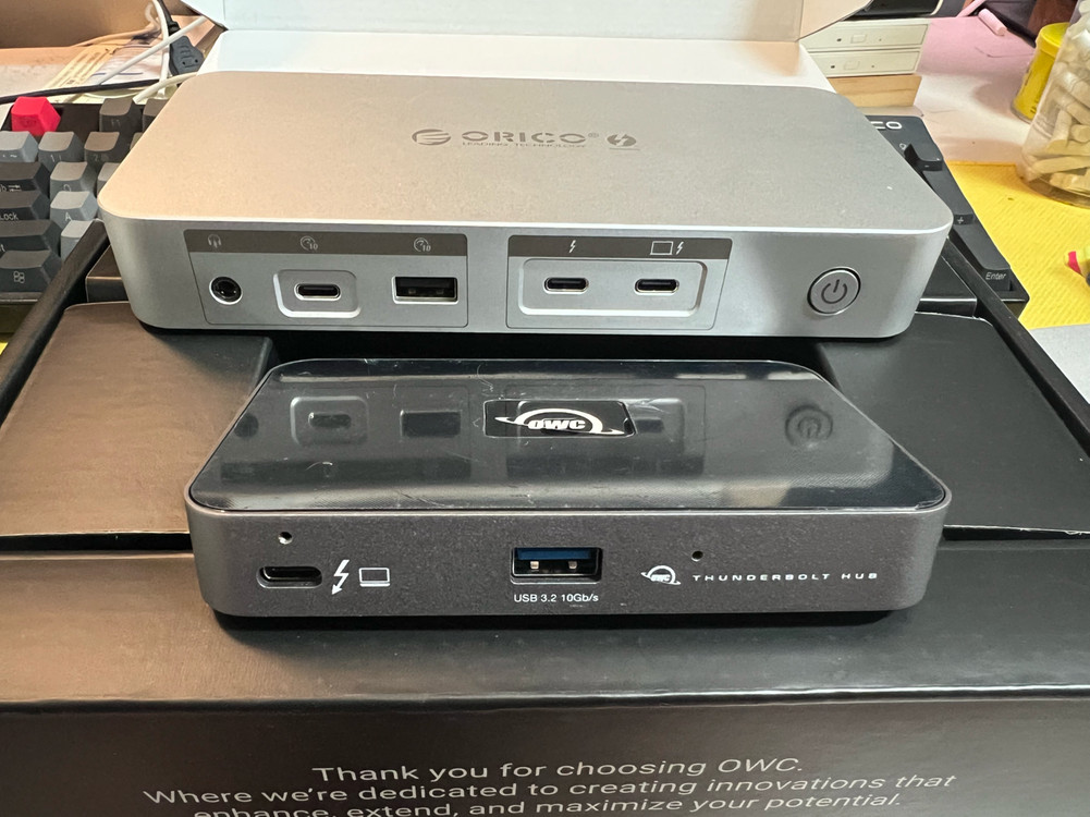 썬더볼트4 썬더볼트3 독 도킹 스테이션 벨킨 오리코 owc 이미지