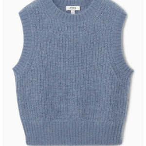 <택없음>COS 모헤어 니트 베스트/M/블루 이미지