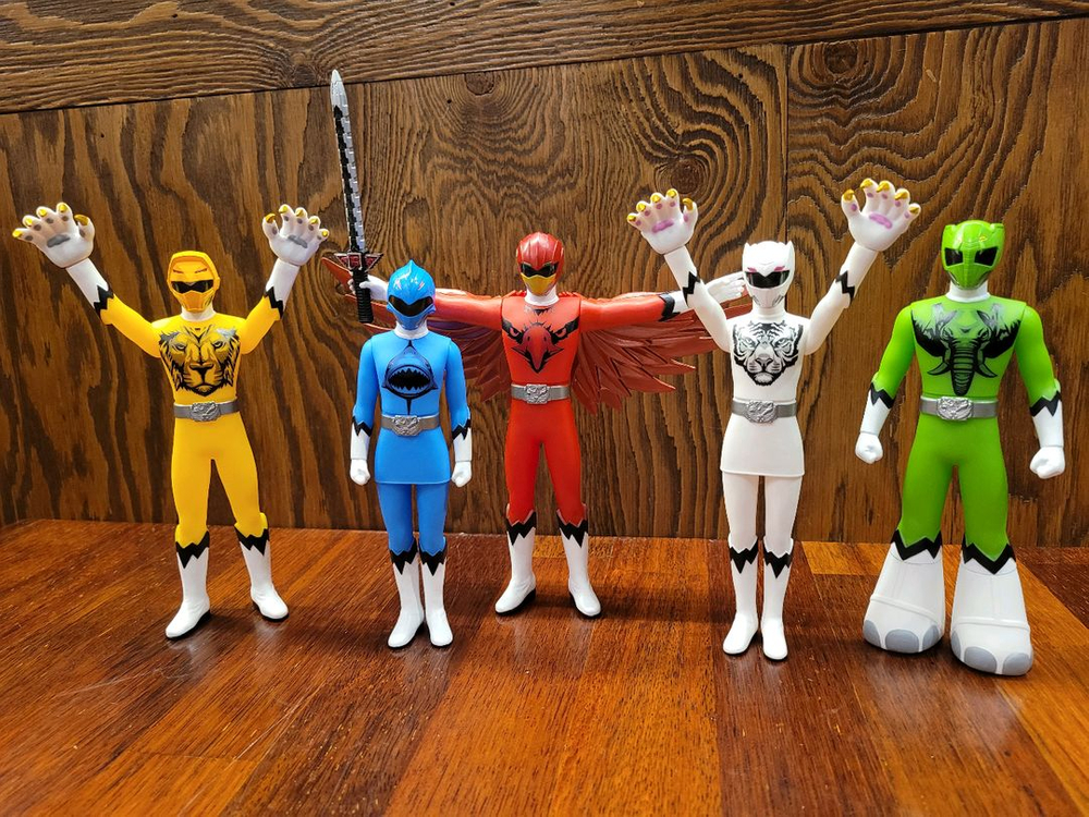 파워레인저 애니멀포스 타이탄킹 비스트킹 큐브콘돌 큐브 옥토퍼스 골드판다 애니멀체인저 파이널 미니큐브 이미지