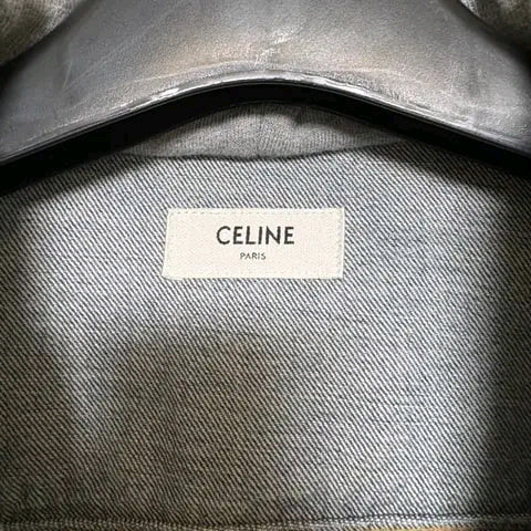 [M] 셀린느 백로고 후드 데님 청자켓 이미지