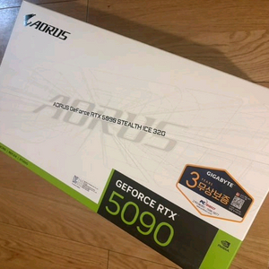 미개봉) RTX 5090 AORUS 스텔스 - 화이트 최상위 제품 이미지