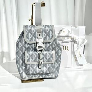 [신품급] 디올 힛 더 로드 슬링백 CD 다이아몬드 캔버스 그레이 이미지