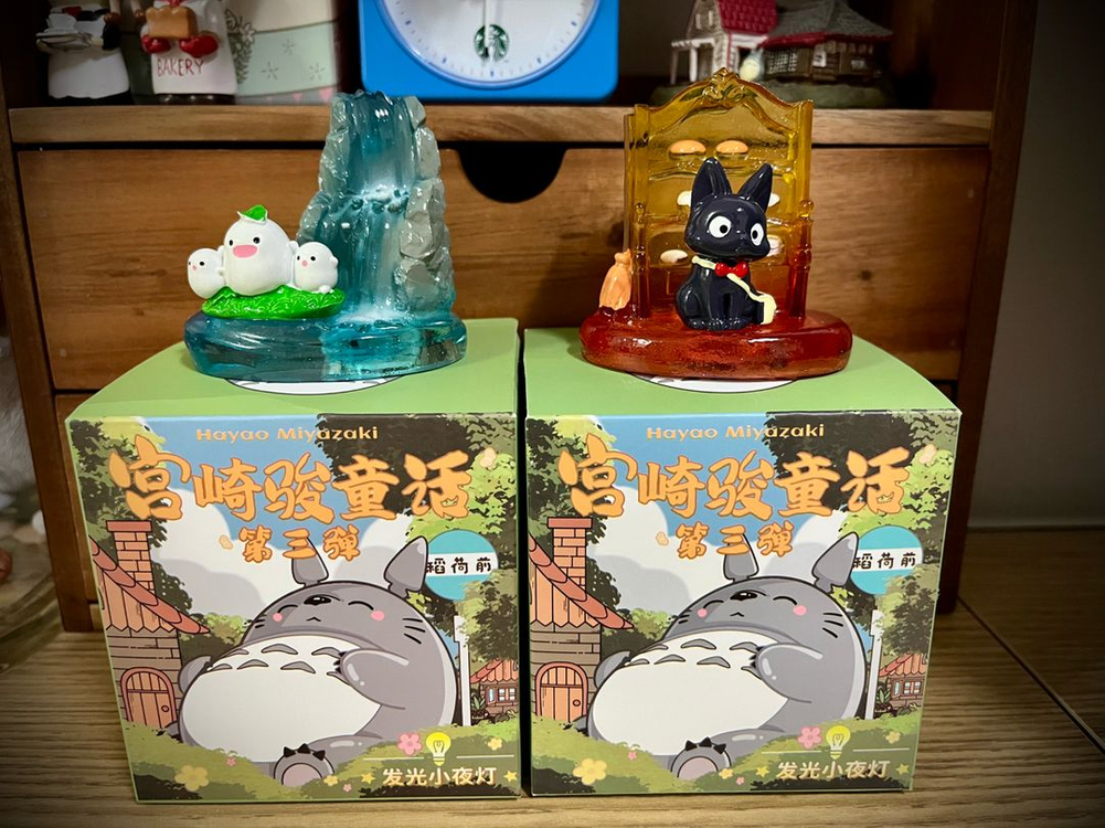 미야자키 하야오 지브리 토토로 피규어 조명 이미지