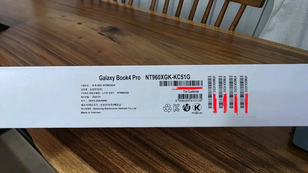 삼성 갤럭시 북4 Pro NT960XGK-KC51G 이미지