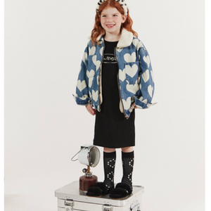 리미떼두두 하트 퍼 데님 자켓 이미지