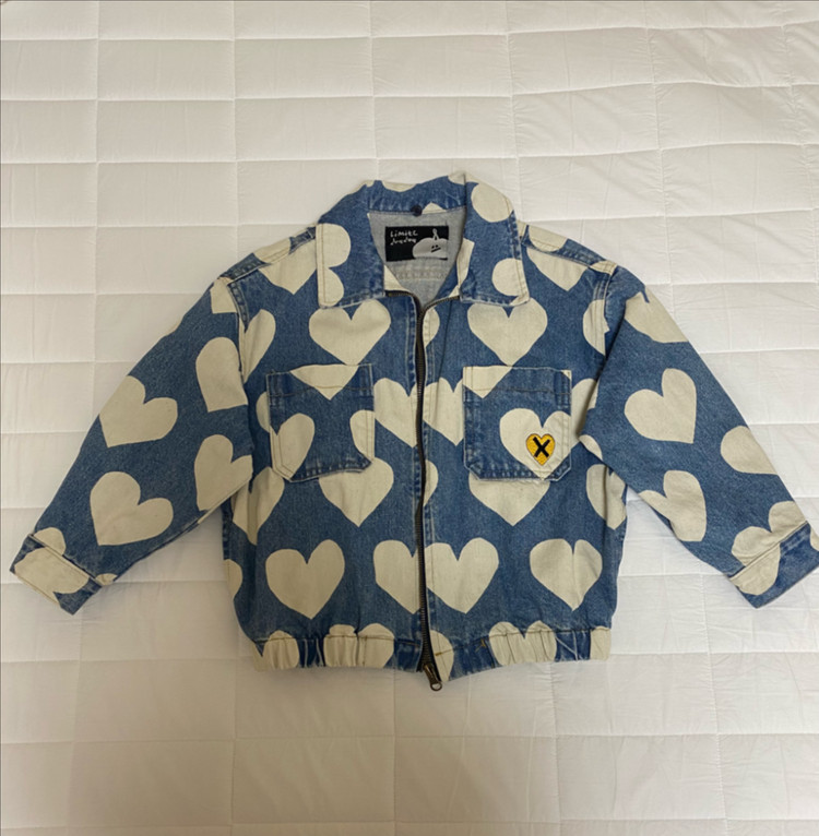 리미떼두두 하트 퍼 데님 자켓 이미지