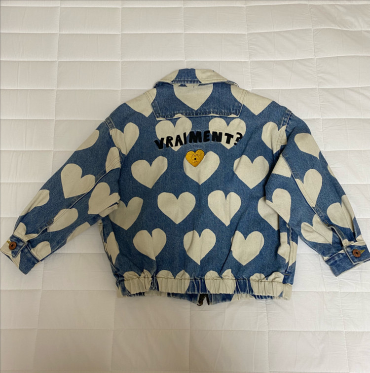 리미떼두두 하트 퍼 데님 자켓 이미지
