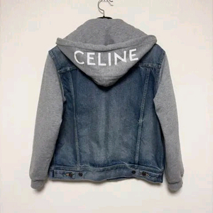 [S] 셀린느 백로고 후드 워싱 데님 자켓 이미지