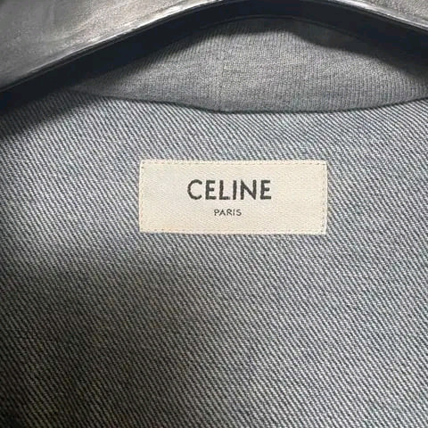 [S] 셀린느 백로고 후드 워싱 데님 자켓 이미지