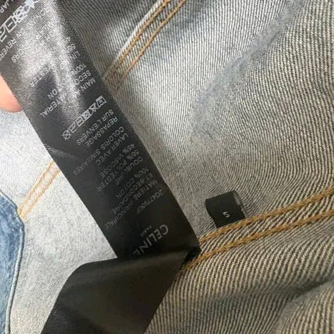 [S] 셀린느 백로고 후드 워싱 데님 자켓 이미지
